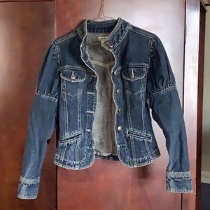 Jean jacket nice unique details medium